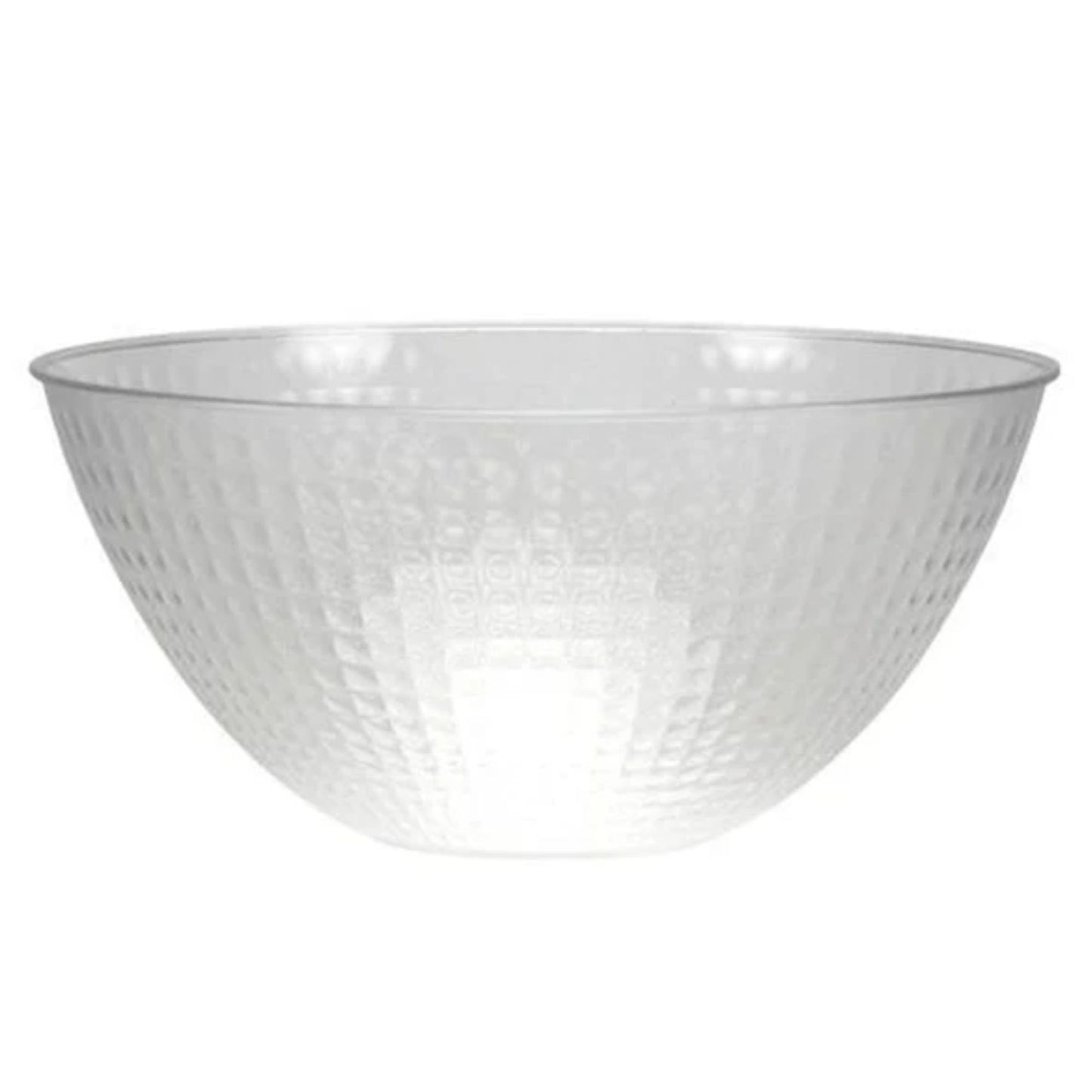 Large Clear Plastic Pixel Serving Bowl 100 oz for Parties