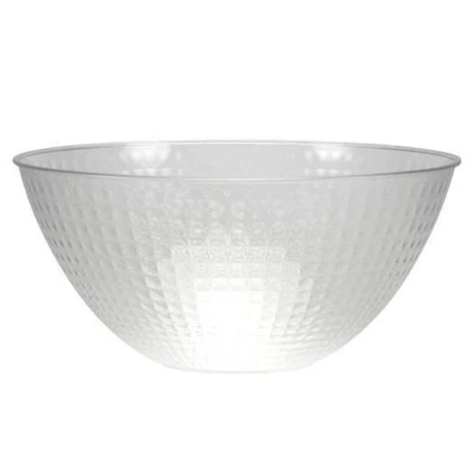 Large Clear Plastic Pixel Serving Bowl 100 oz for Parties