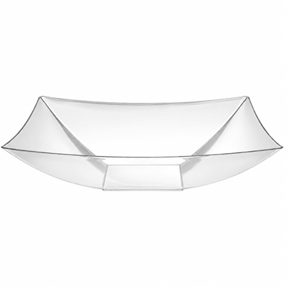64oz Clear Rectangular Serving Bowl