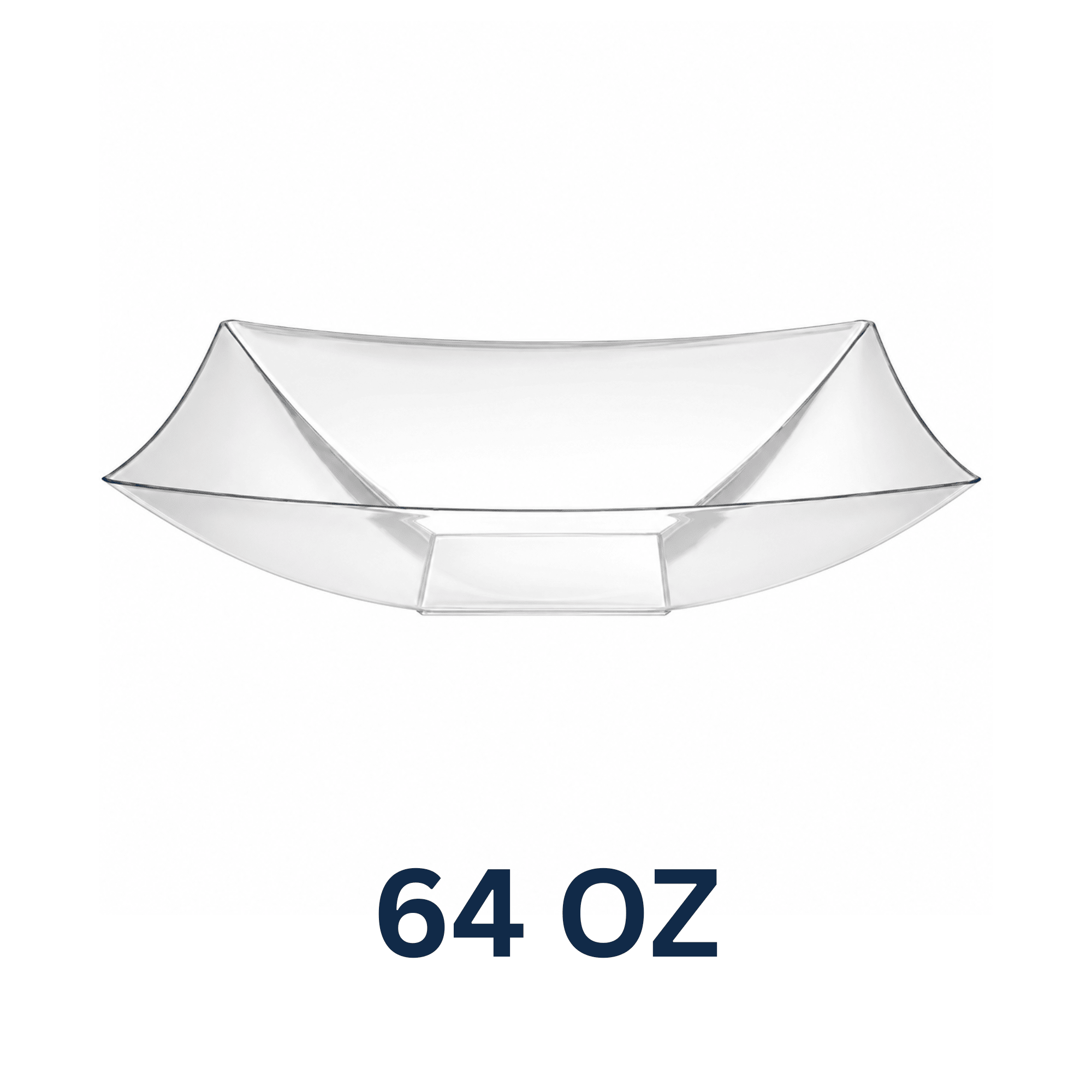 Rectangular Plastic Catering Bowl 64oz