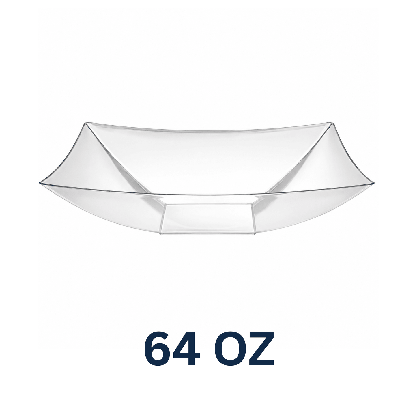 Rectangular Plastic Catering Bowl 64oz