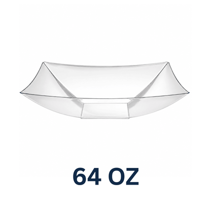 Rectangular Plastic Catering Bowl 64oz