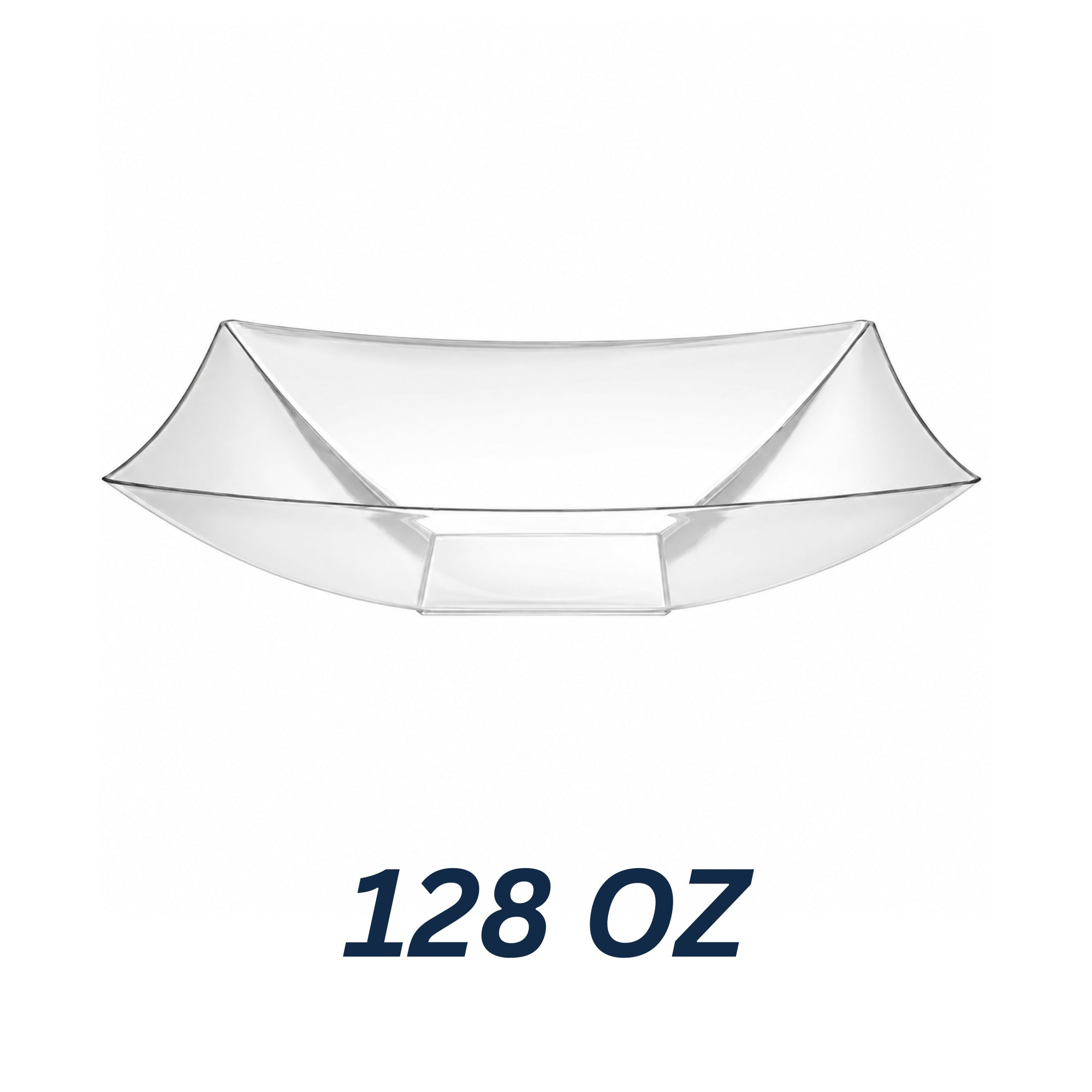 Rectangular Clear Food Bowl for Catering