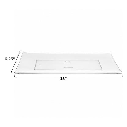 Rectangular Plastic Tray for Dips and Snacks