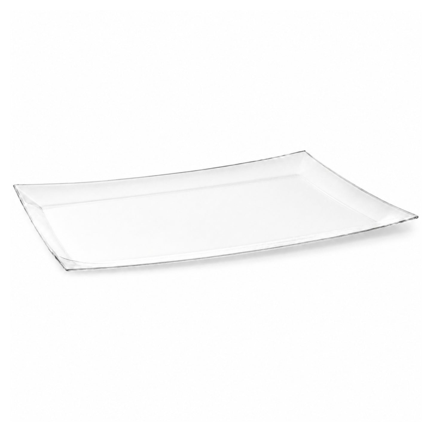 Clear Rectangular Food Tray for Catering Use