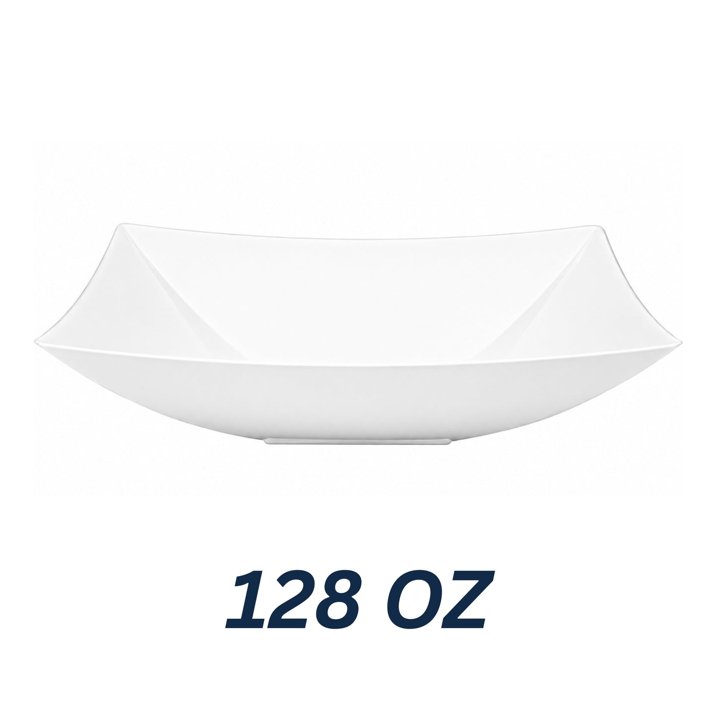 White Rectangular Serving Bowl for Catering