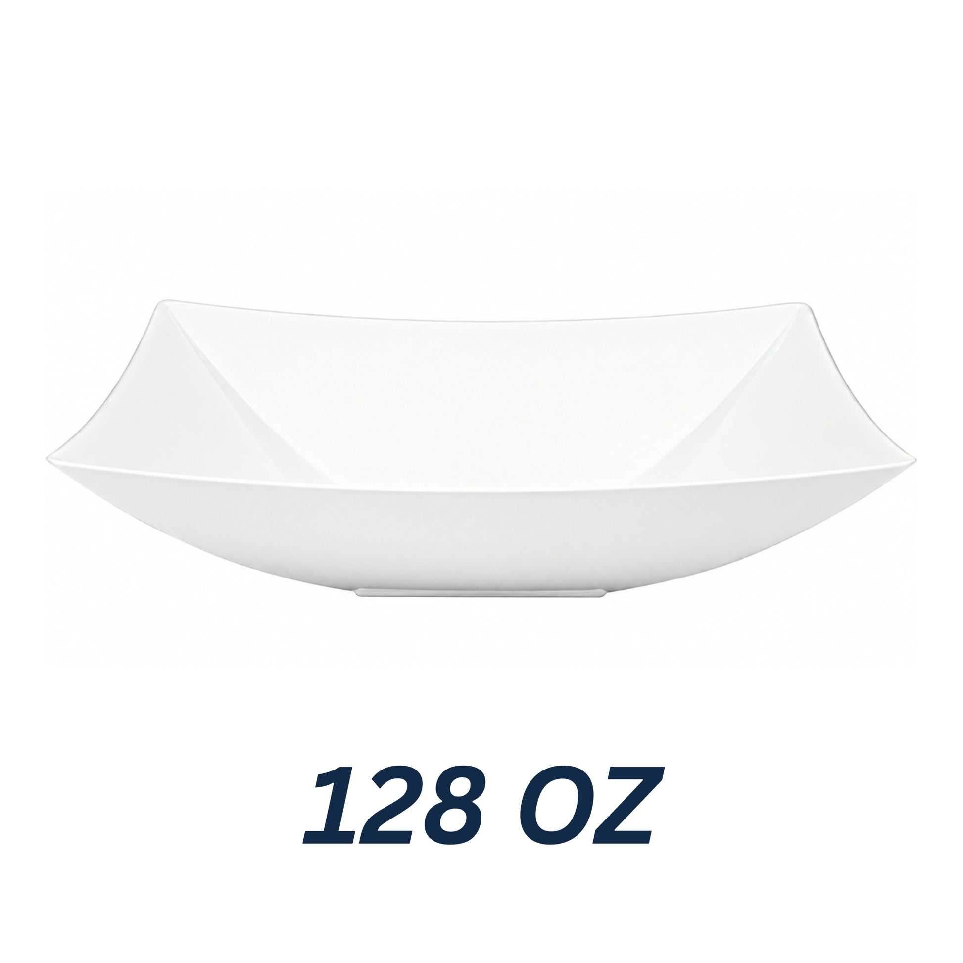 White Rectangular Serving Bowl for Catering
