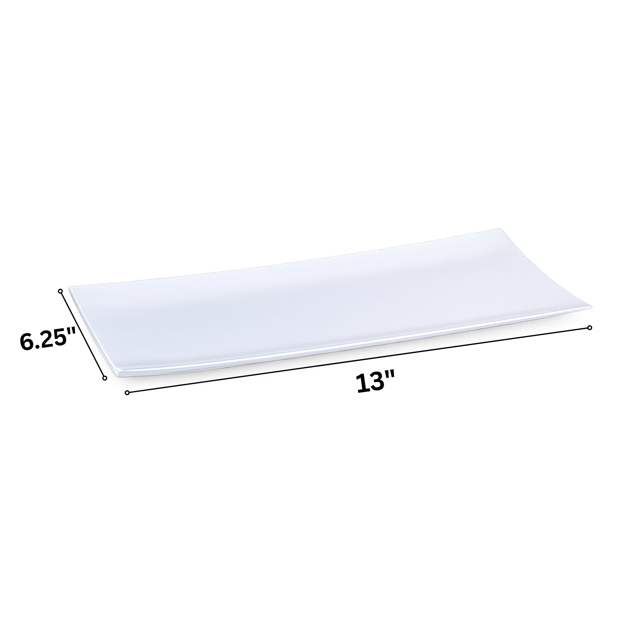 Plastic Condiment Serving Tray 13x6.25