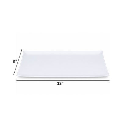 White Rectangular Tray for Parties and Events
