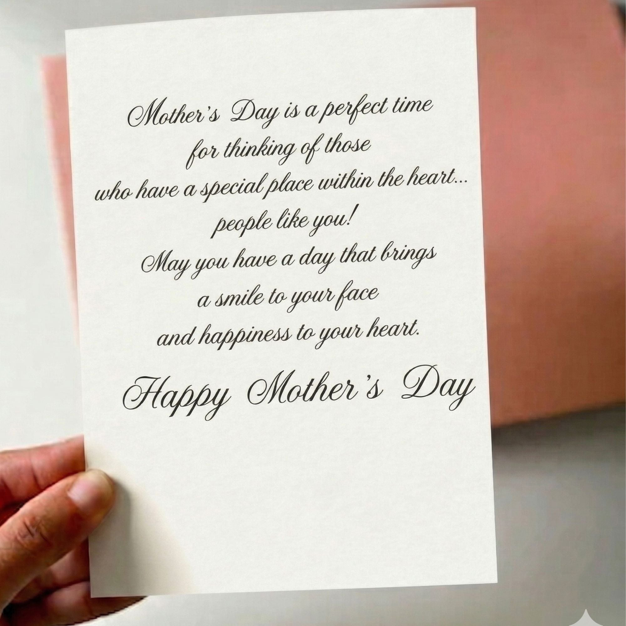 Mother's Day Card with Envelope for a Lovely Granddaughter (8x5.5 inch) Greeting Cards lifestyle use image