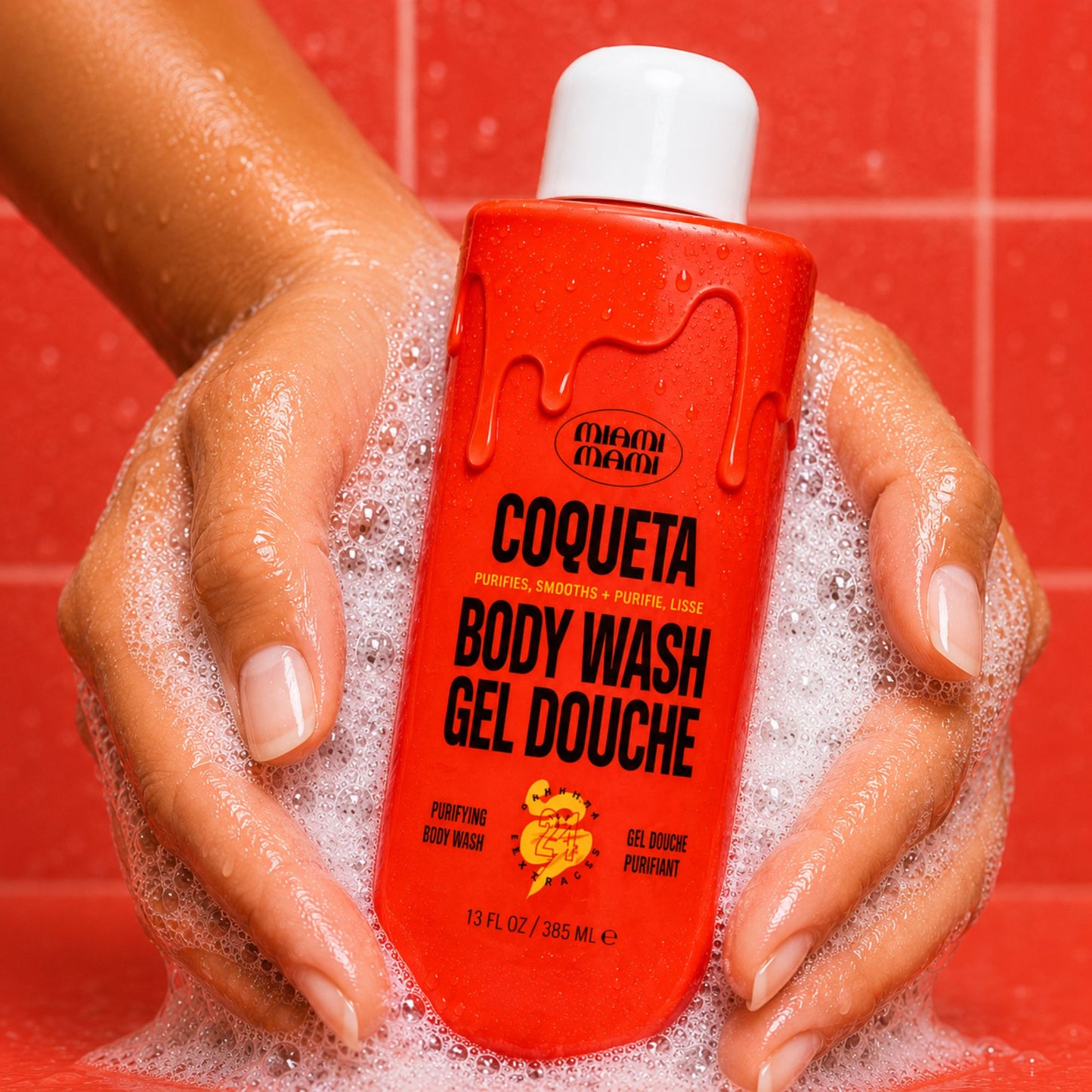 Miami Mami Coqueta purifying body wash shower gel 13 fl oz bottle