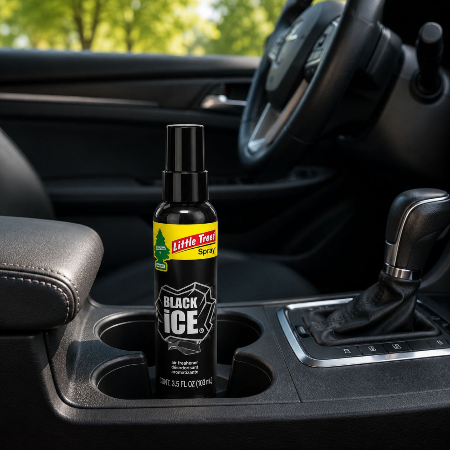 Little Trees Black Ice Car Air Freshener Spray 3.5oz