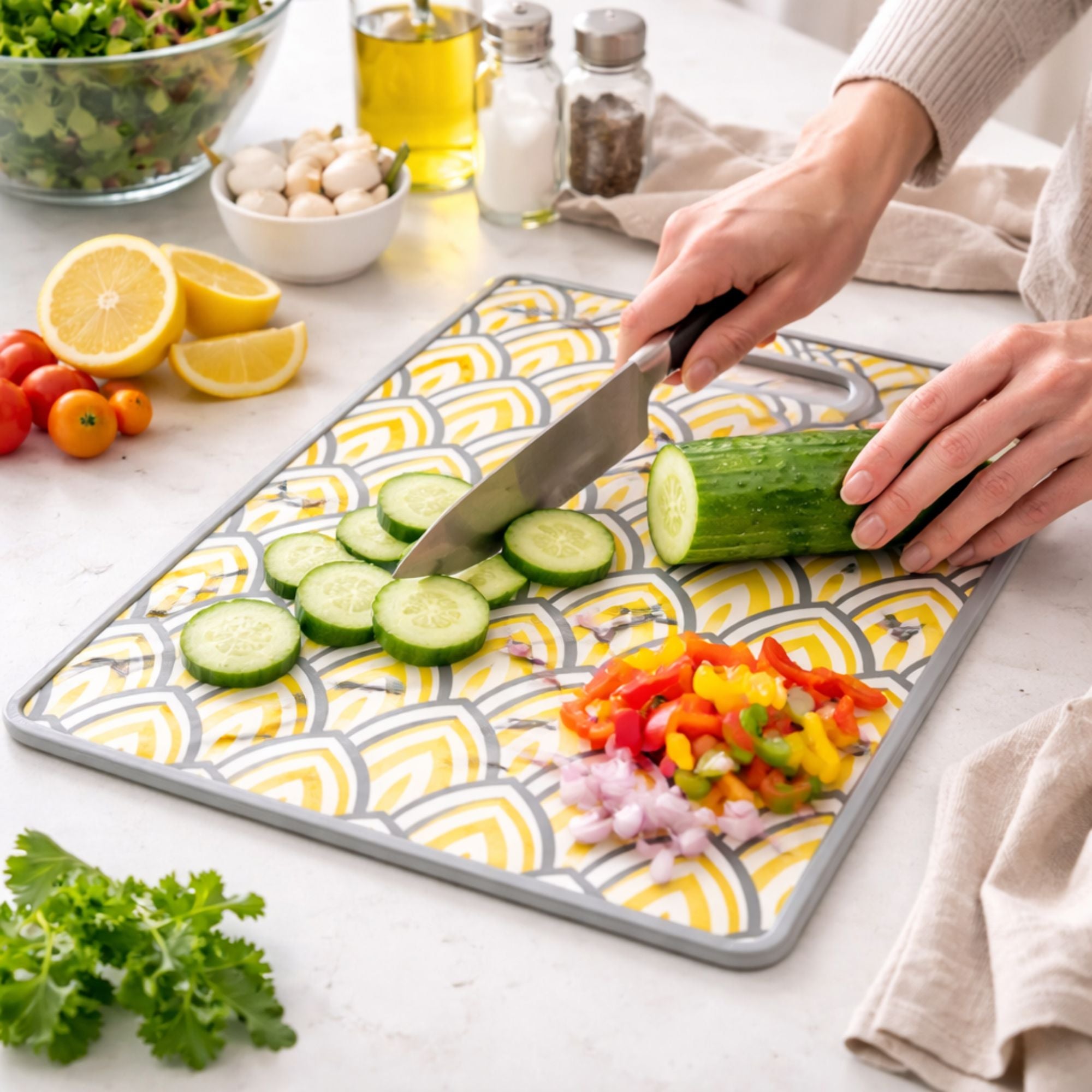 14.5"x8.8" Ideal Kitchen Non Slip Plastic Cutting Board Kitchen Cutting Board product image 12