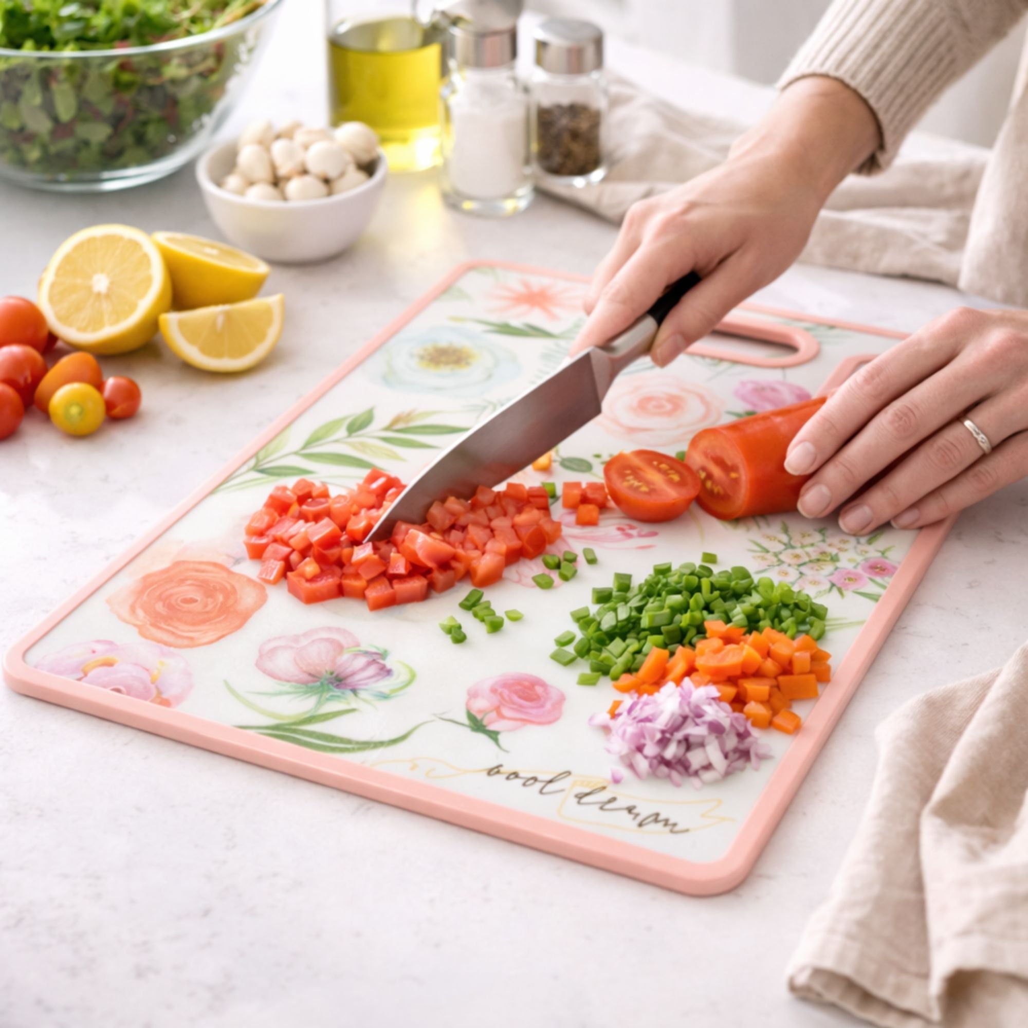 14.5"x8.8" Ideal Kitchen Non Slip Plastic Cutting Board Kitchen Cutting Board product image 11