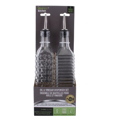 Ideal Kitchen 2 Pack Oil & Vinegar Dispenser Set