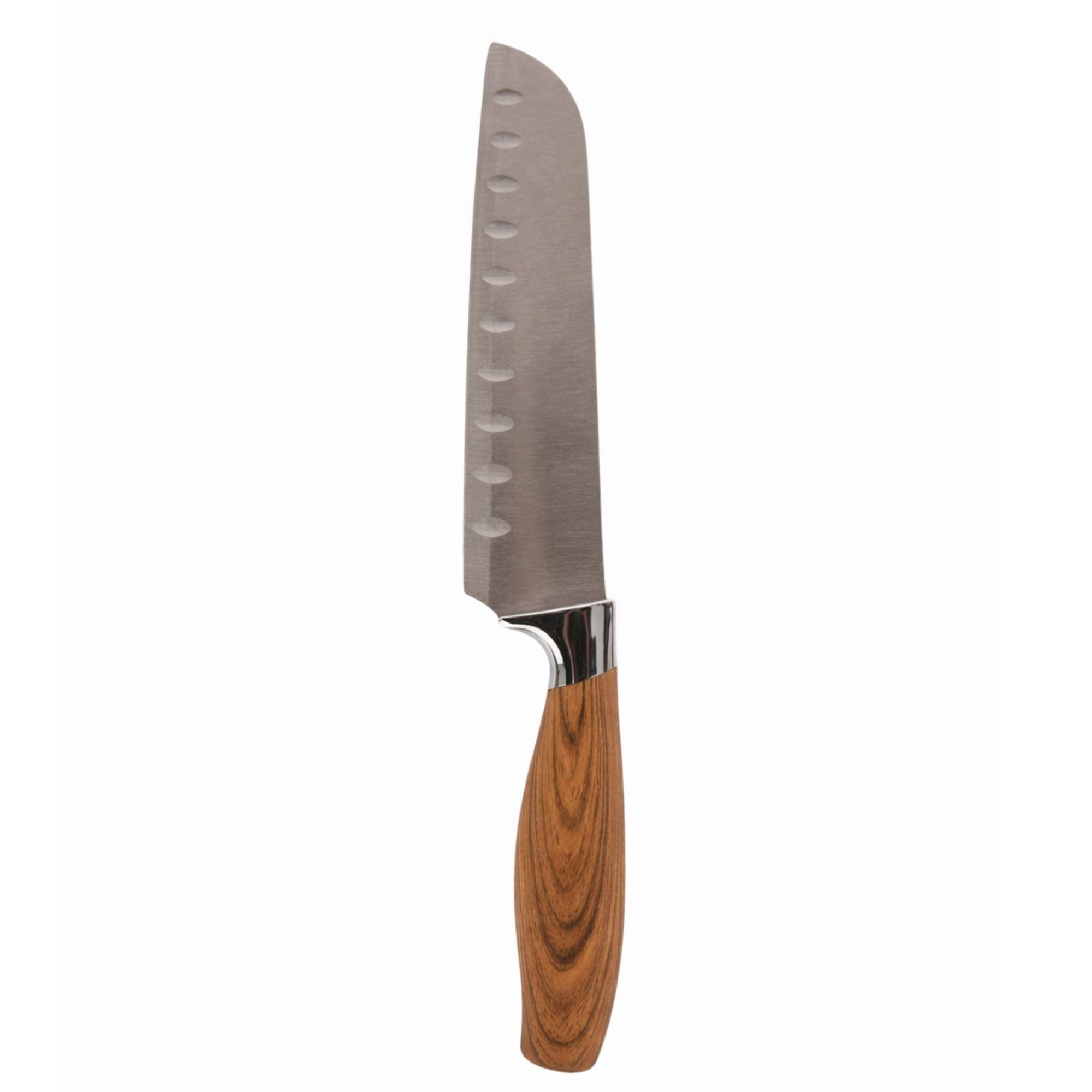 7" Light Woodgrain Ideal Kitchen Wood Handle Santoku Knife Santoku Knives Cutting Knife main product image