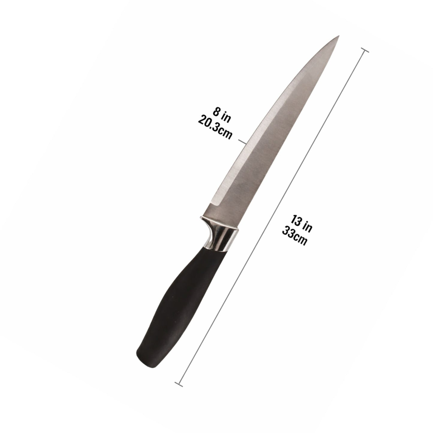 8" Black Handle Ideal Kitchen Durable Carving Knife Carving Knives Cutting Knife product detail image