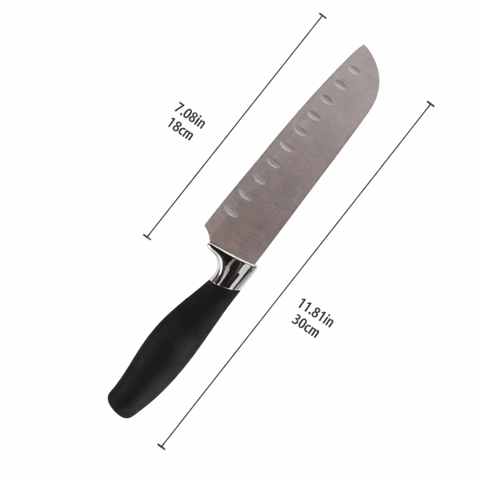 7" Black Handle Ideal Kitchen Sharp Santoku Knife Santoku Knives Cutting Knife product detail image