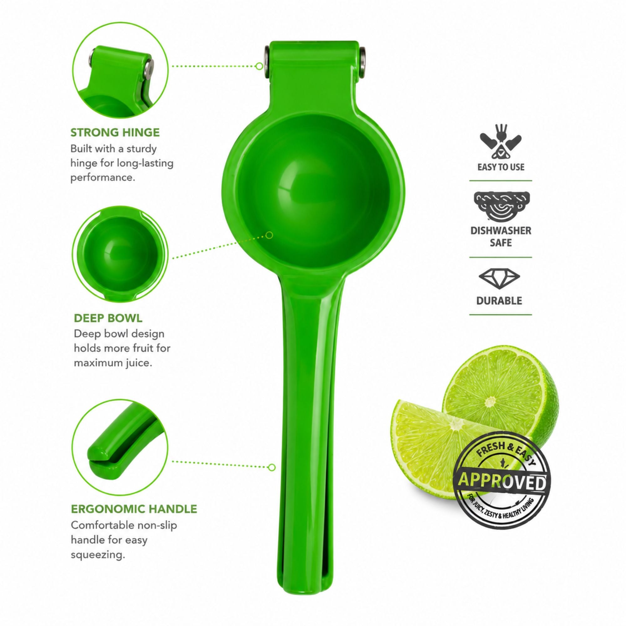 Manual Lime Squeezer Heavy Duty Citrus Press Juicer