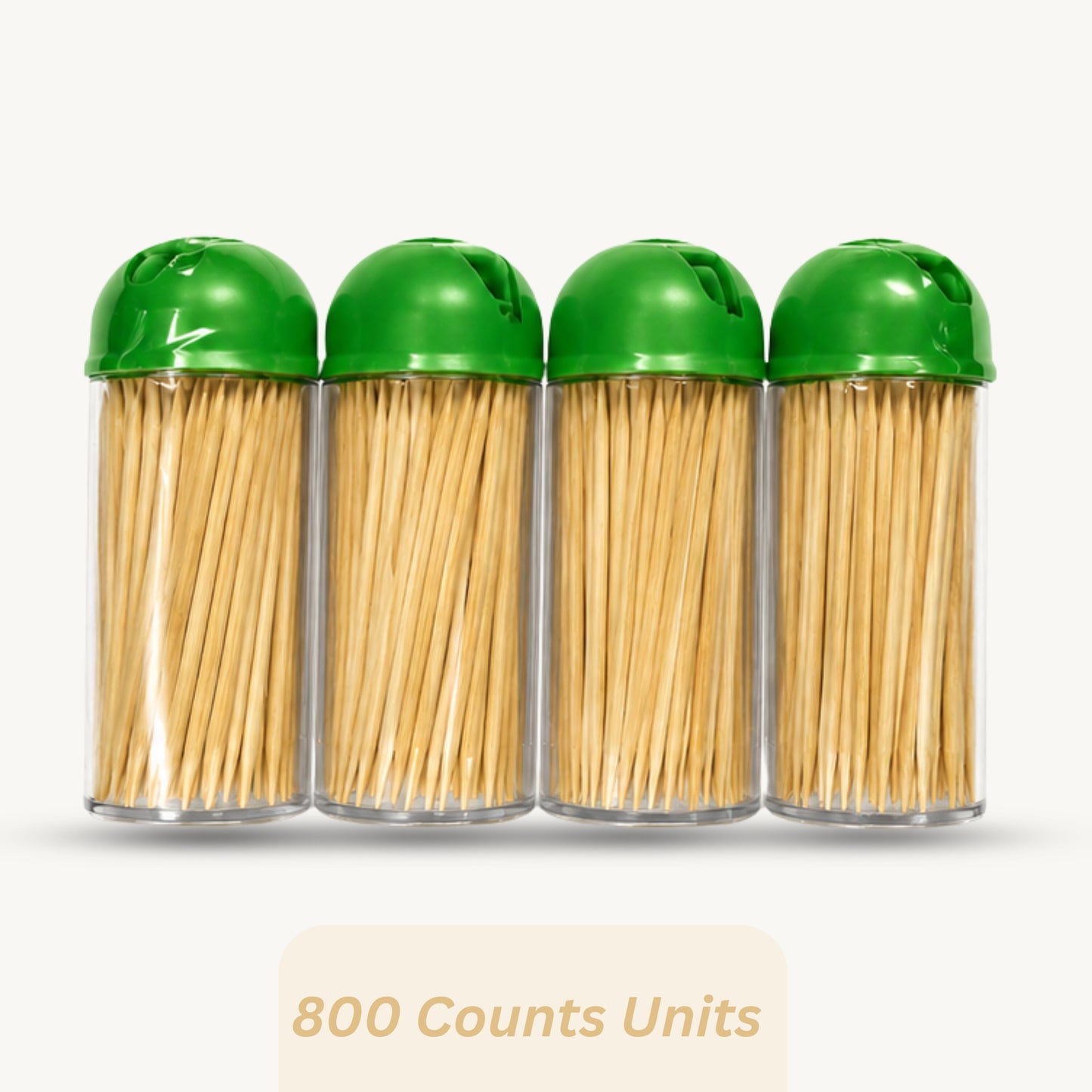 Ideal Home 800 Bamboo Toothpicks Refillable Set