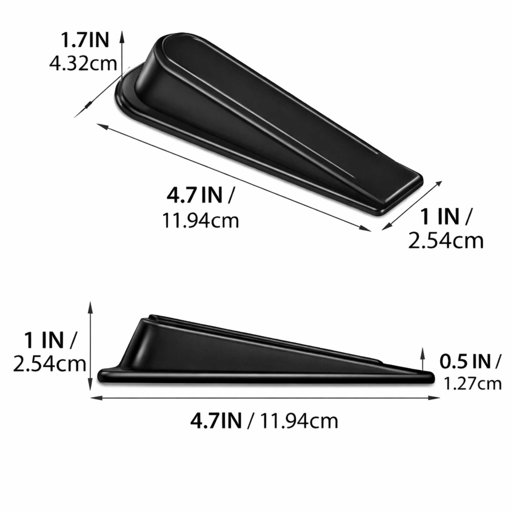 3 PC Heavy Duty Rubber Door Stoppers Non Slip Door Wedges for Floors Door Stops product detail image