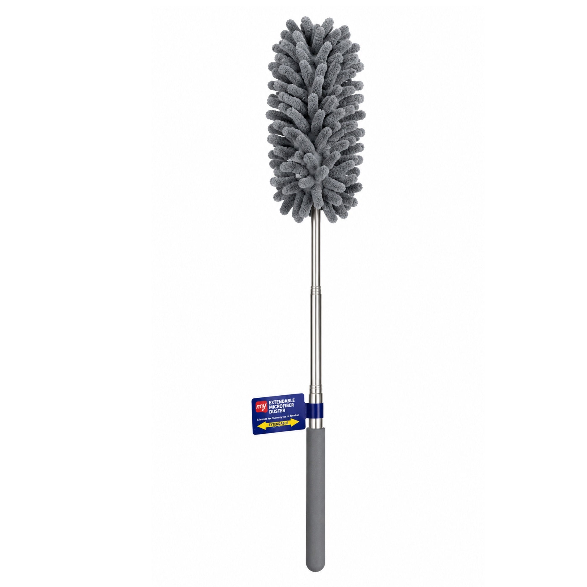 Duster with a long handle on a white background