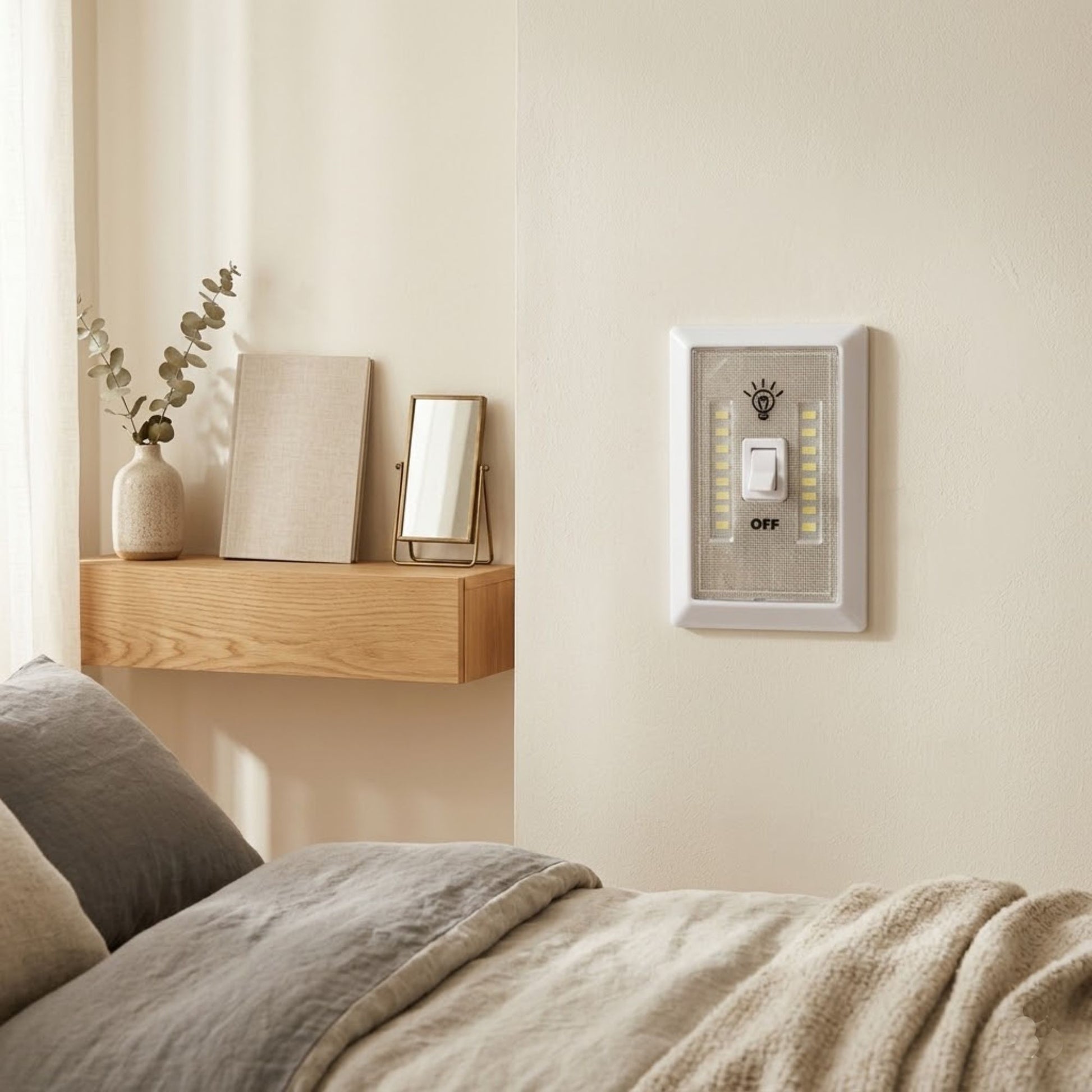 EZ Tech LED Switch Cordless Wall Light