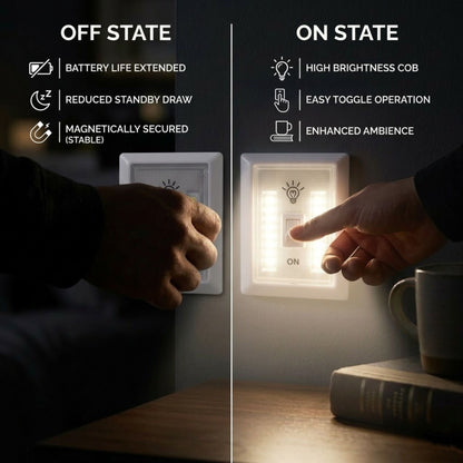 EZ Tech LED Switch Cordless Wall Light