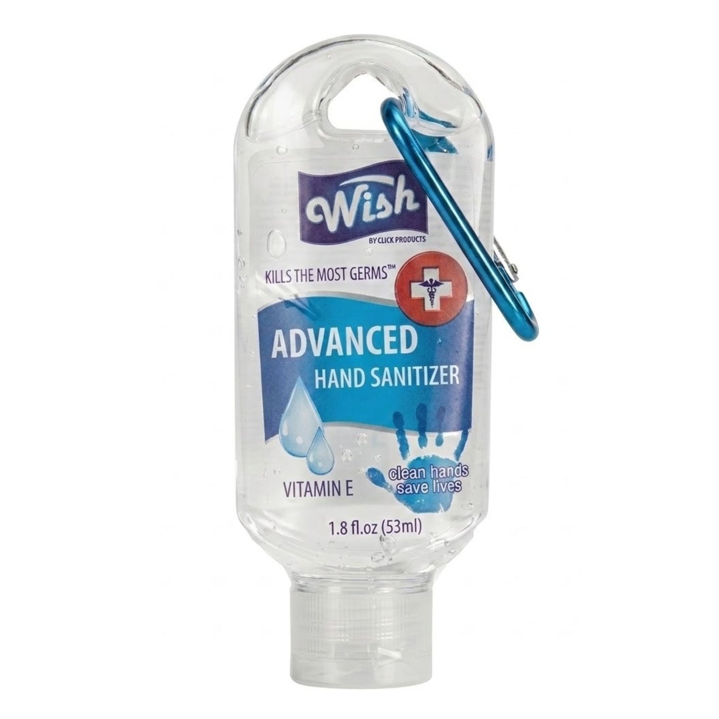 1.8oz Travel Size Wish Hand Sanitizer with Clip