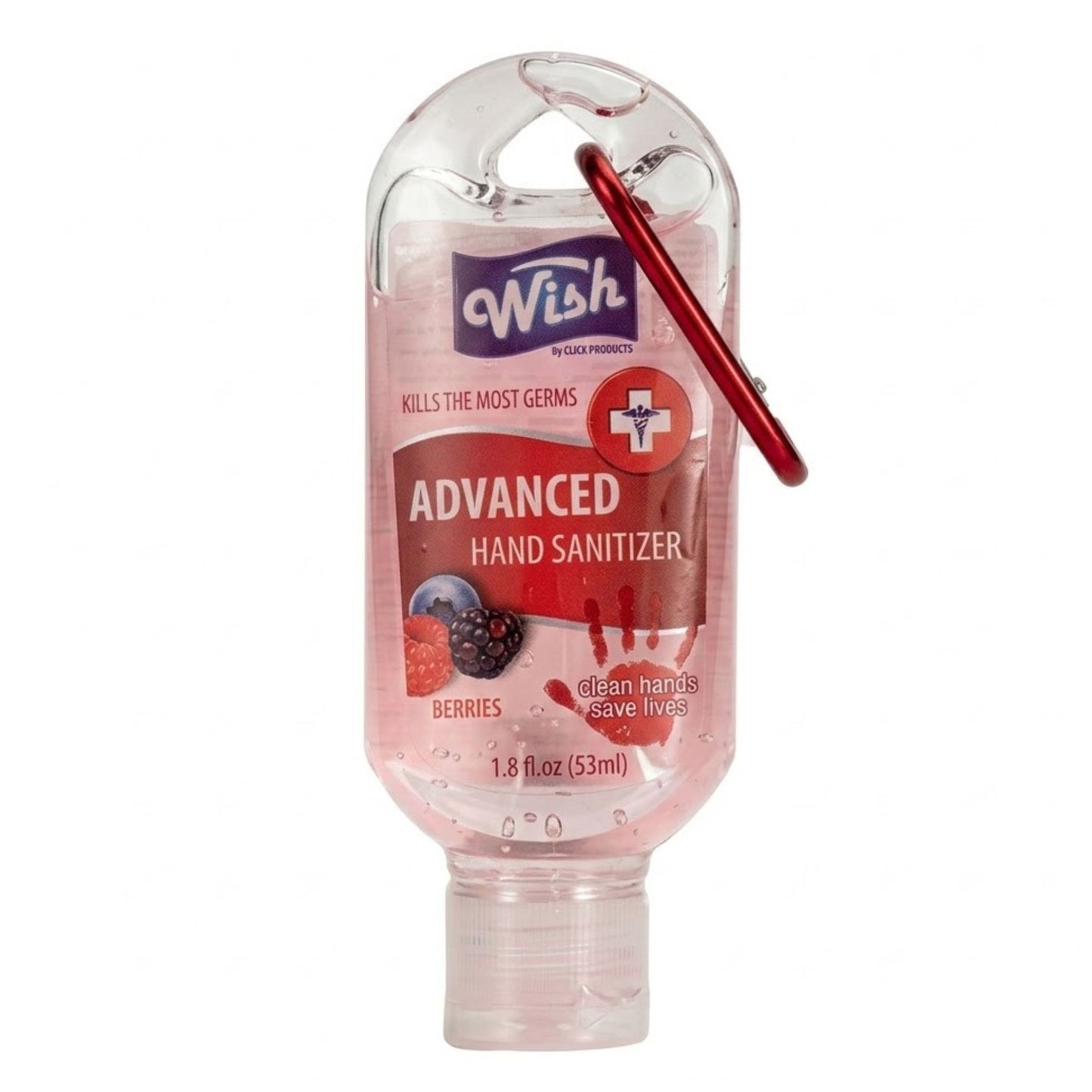 1.8oz Travel Size Wish Hand Sanitizer with Clip