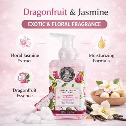 16.9 floz Dragonfruit & Jasmine Chateau Propre Foaming Hand Soap lifestyle use image