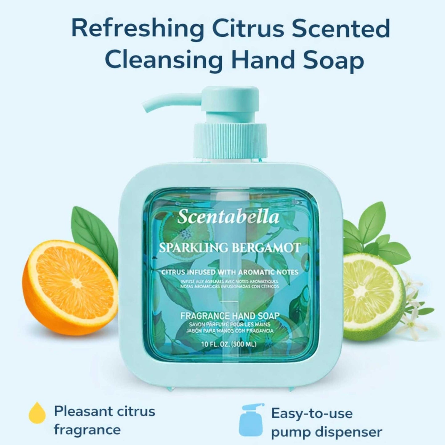 10 FL OZ Sparkling Bergamot Scented Hand Soap First Aid Antiseptic product detail image