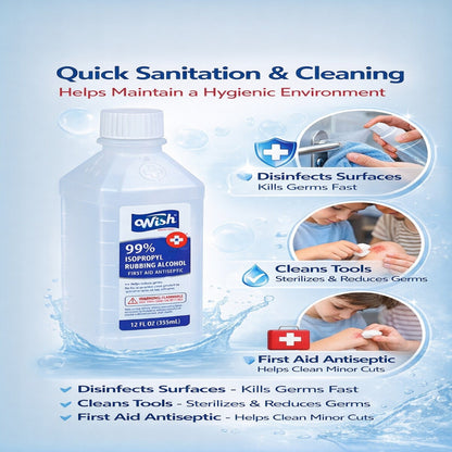 12 FL OZ Original Isopropyl Rubbing Alcohol First Aid Antiseptic