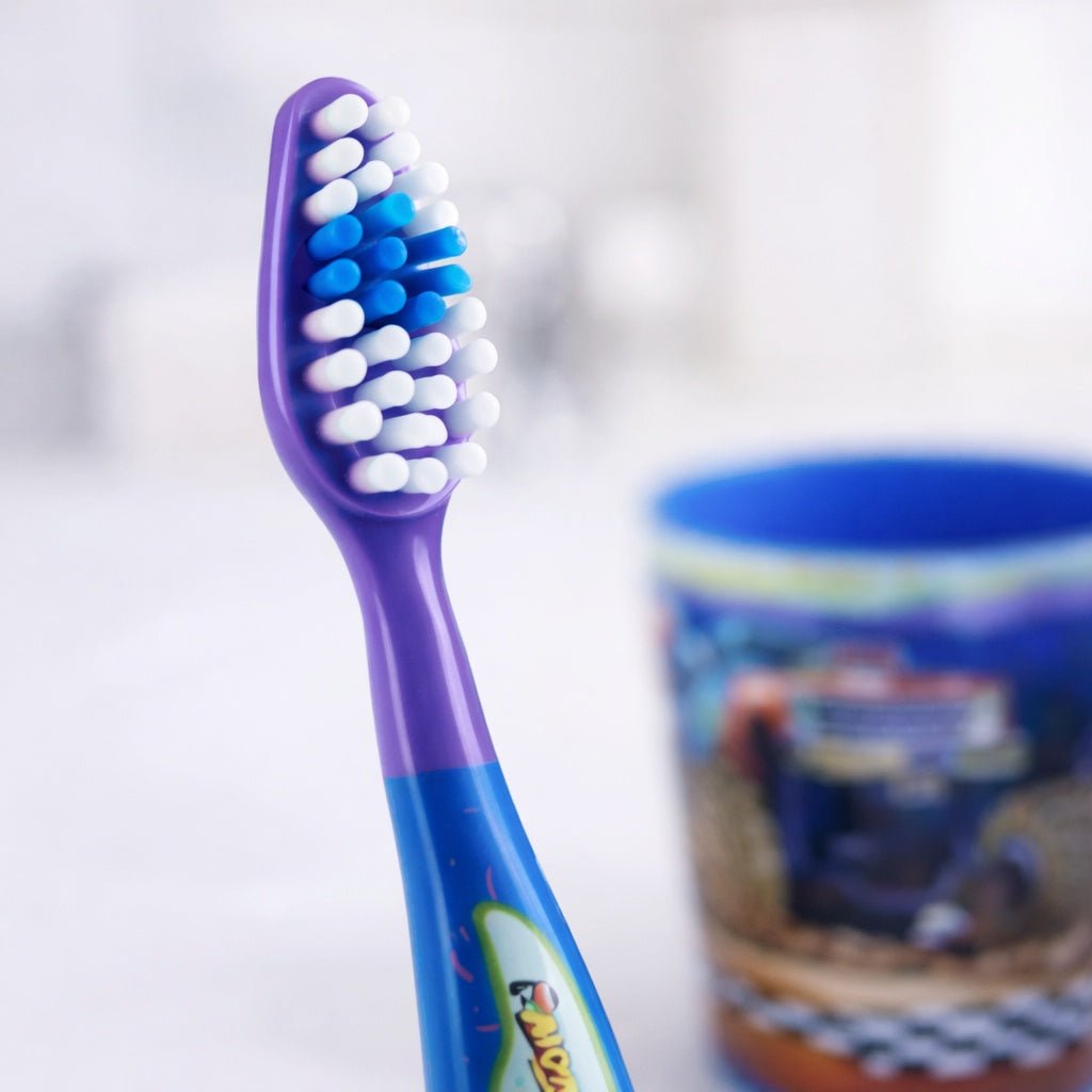 Oral Fusion Kids Toothbrush 3PK w/ Cup Outer Space Kids Toothbrush Set size and feature image