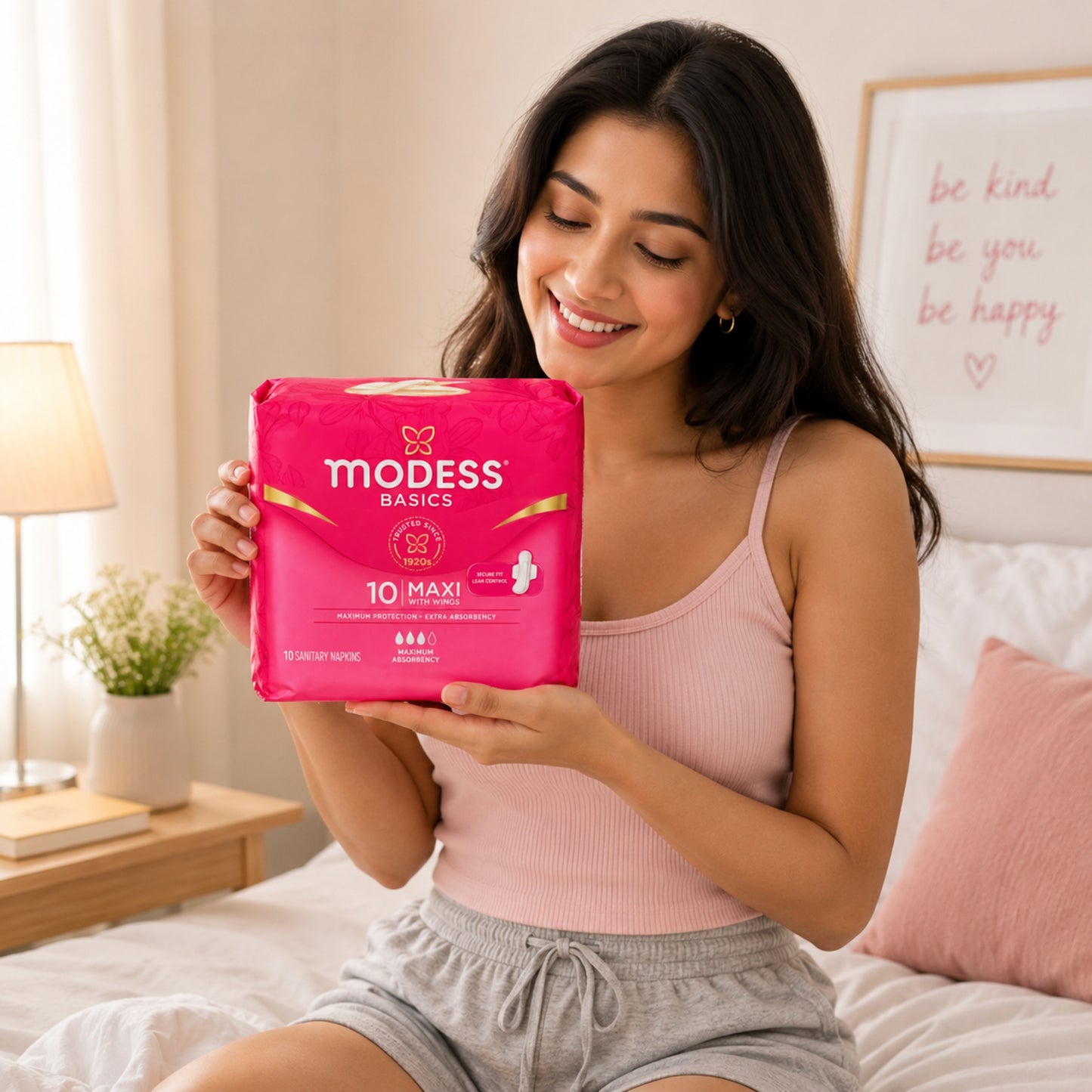 Modess Basics Maxi Sanitary Pads with Wings