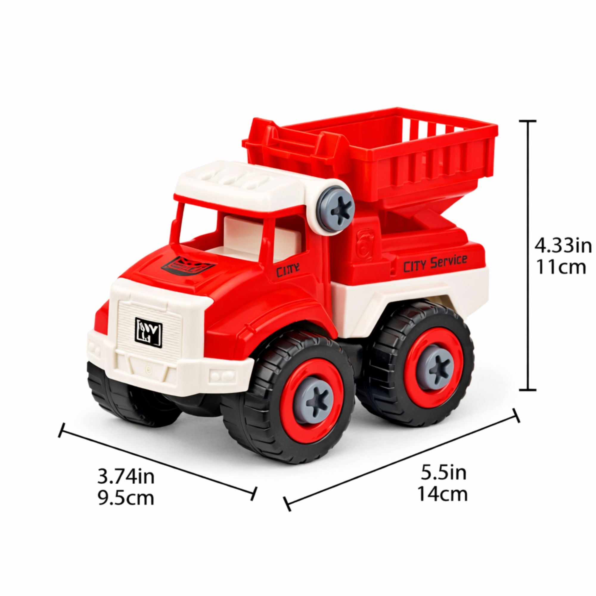 4.33 in Krazy Fire Rescue Toy Truck with Screwdriver – Kids 3+ Antiperspirant Stick product detail image