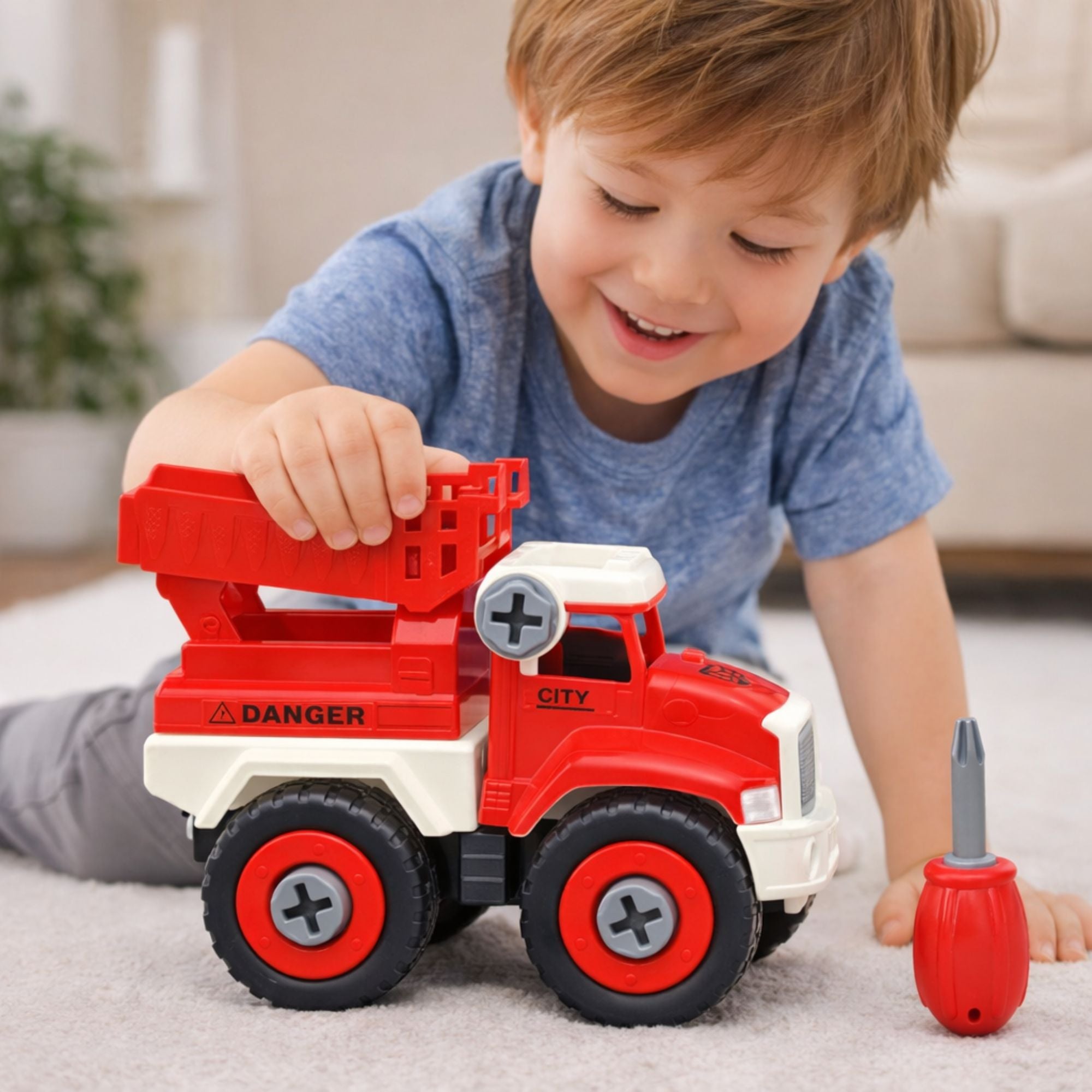 4.33 in Krazy Fire Rescue Toy Truck with Screwdriver – Kids 3+ Antiperspirant Stick product image 5