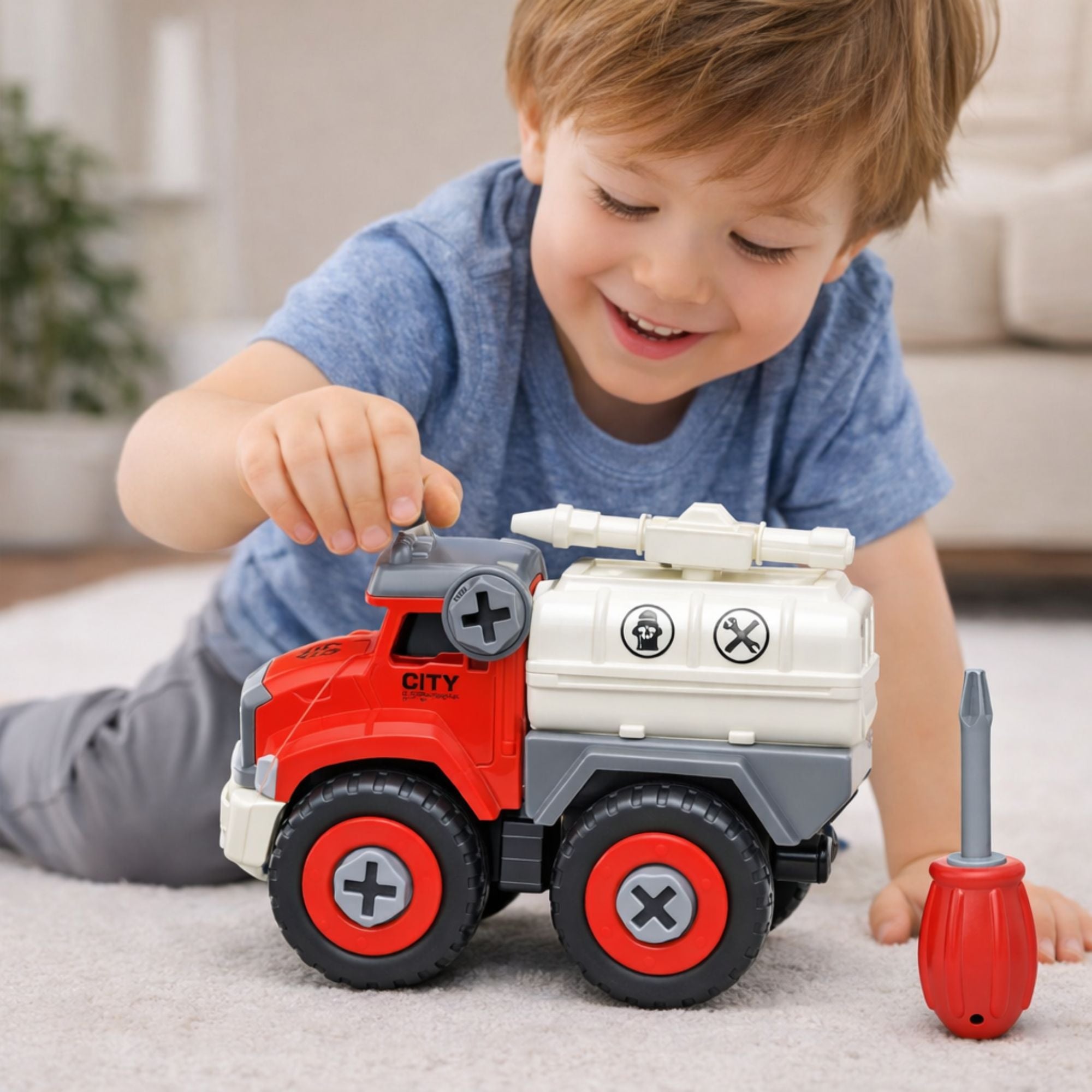 4.33 in Krazy Fire Rescue Toy Truck with Screwdriver – Kids 3+ Antiperspirant Stick product image 7