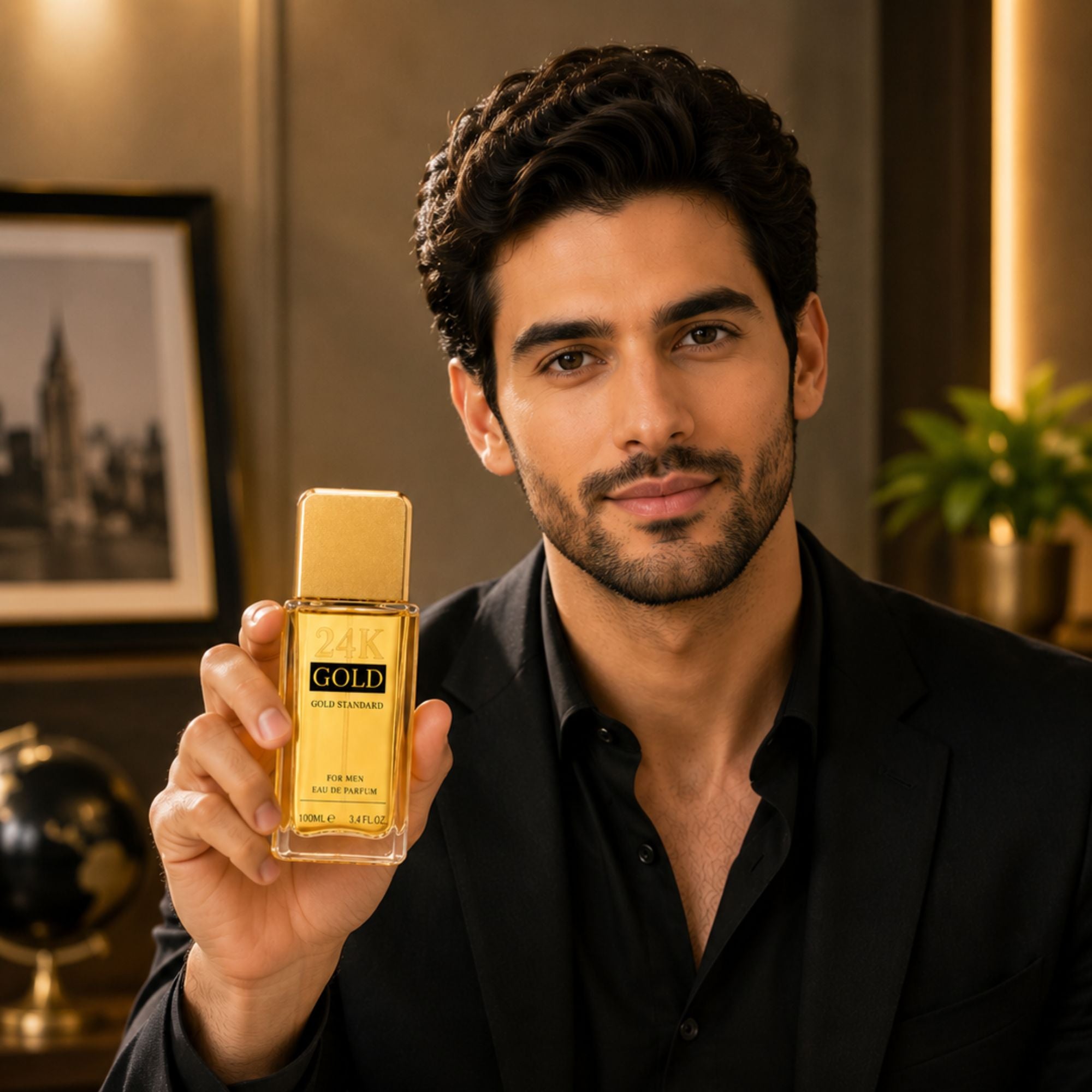 Men's 24K Gold Standard Perfume 100ml Long Lasting Fragrance