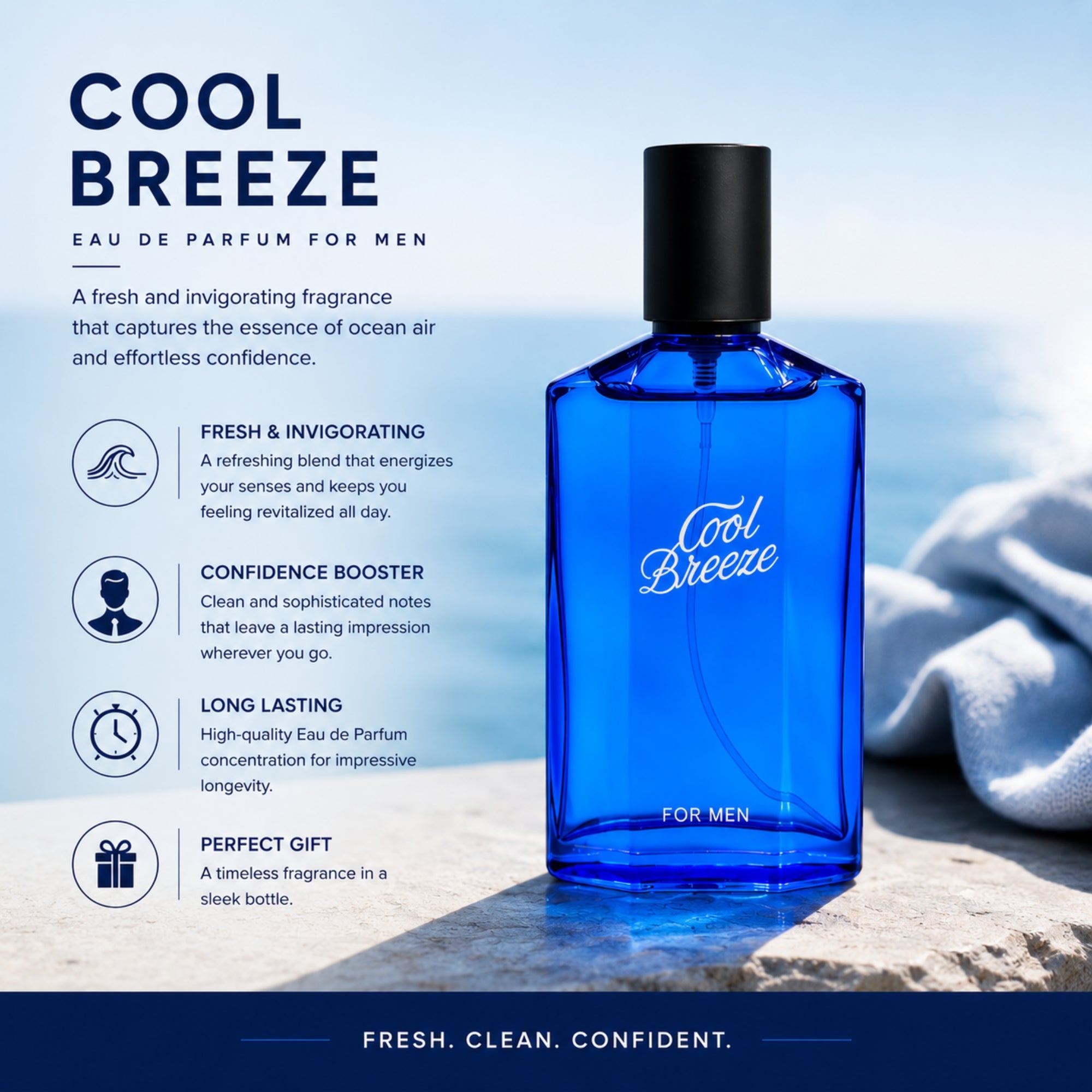 Cool Breeze for Men Perfume 100ml Eau de Parfum Spray