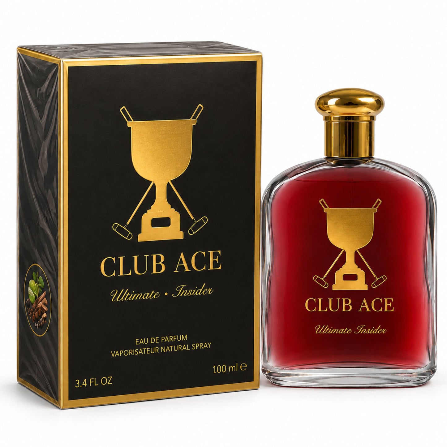 3.4 Fl Oz Club Ace Ultimate Insider Eau de Parfum for Men