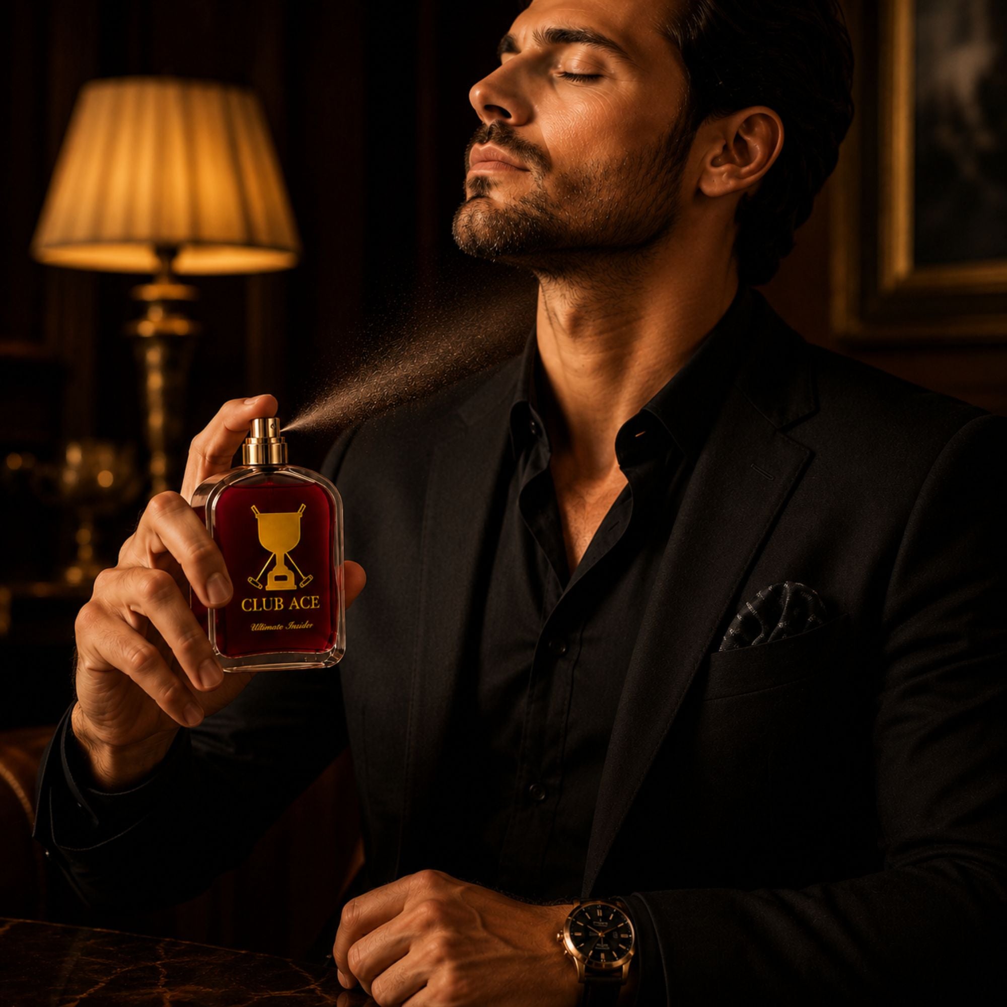 3.4 Fl Oz Club Ace Ultimate Insider Perfume for Men Long Lasting
