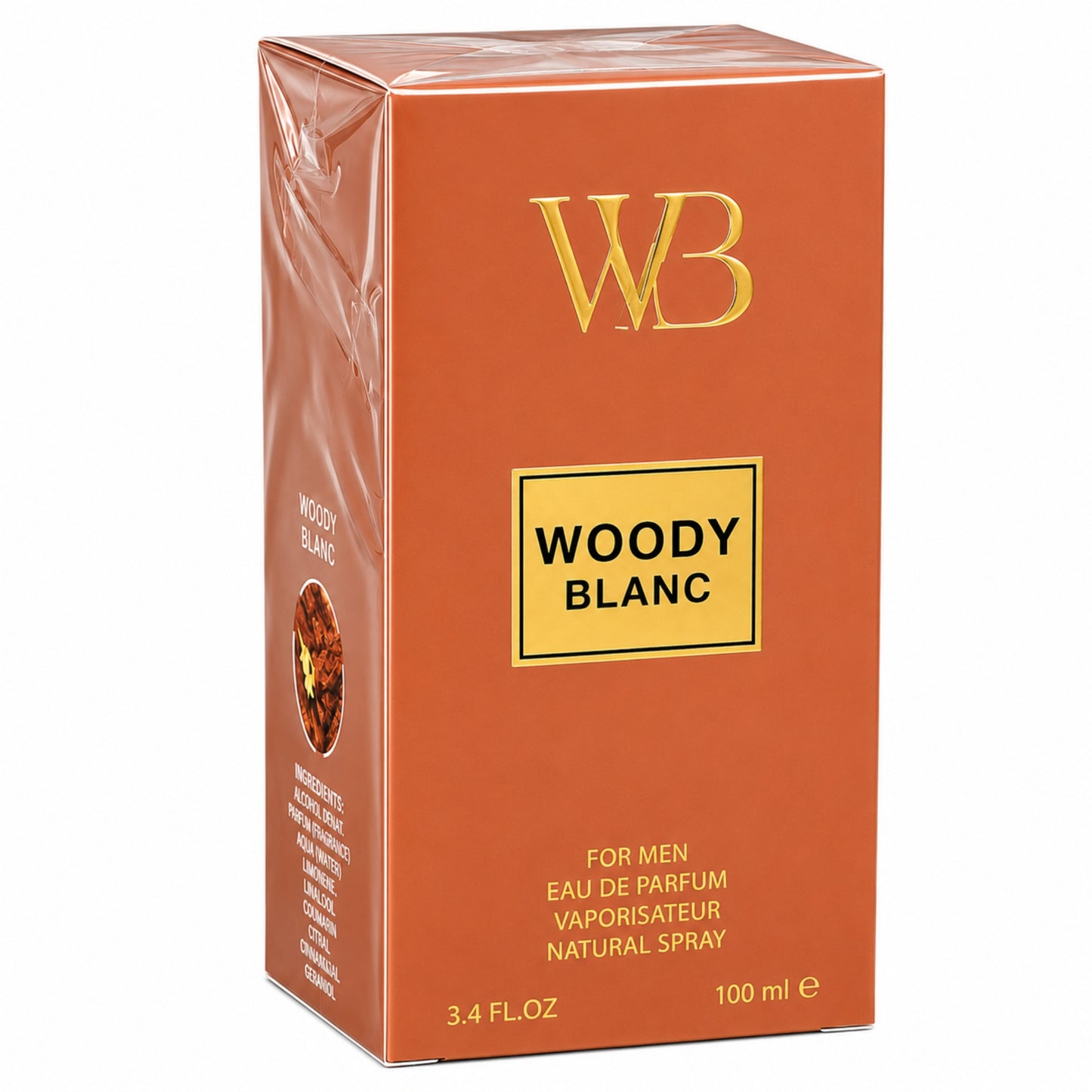 Woody Blanc Pour Homme Eau de Toilette Men Spray 100ml