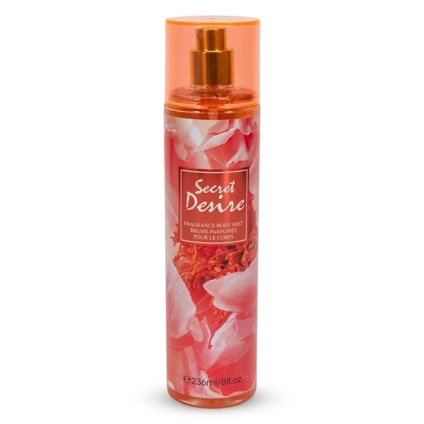Secret Desire Fragrance Women's Body Mist Spray on white background
