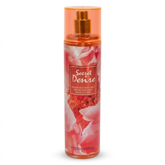 Secret Desire Fragrance Women's Body Mist Spray on white background