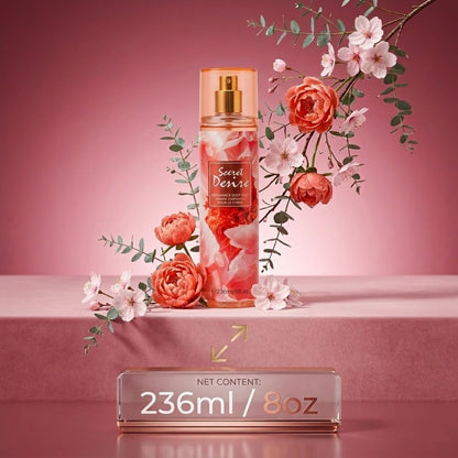 8oz Secret Desire Fragrance Women's Body Mist Spray