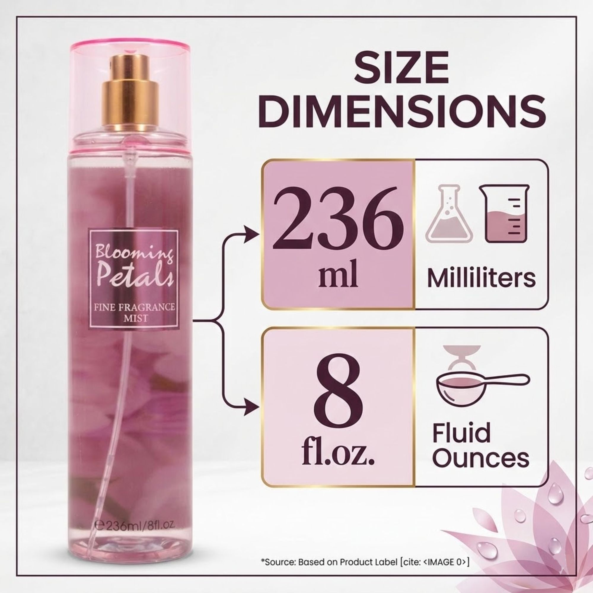 8oz Love Seduce Fragrance Women's Body Mist Spray product detail image