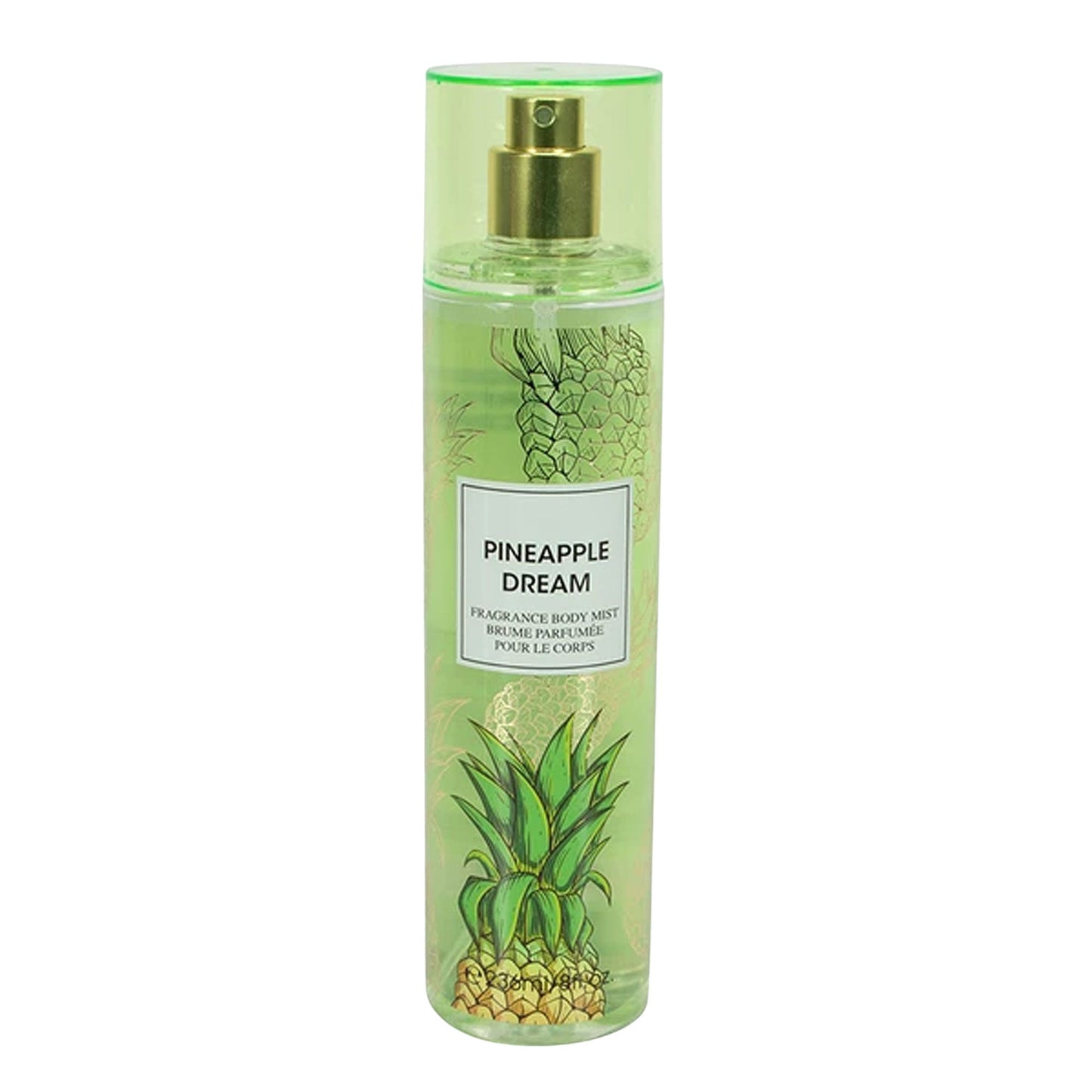 Pineapple Dream Fragrance Women's Body Mist Spray on white background