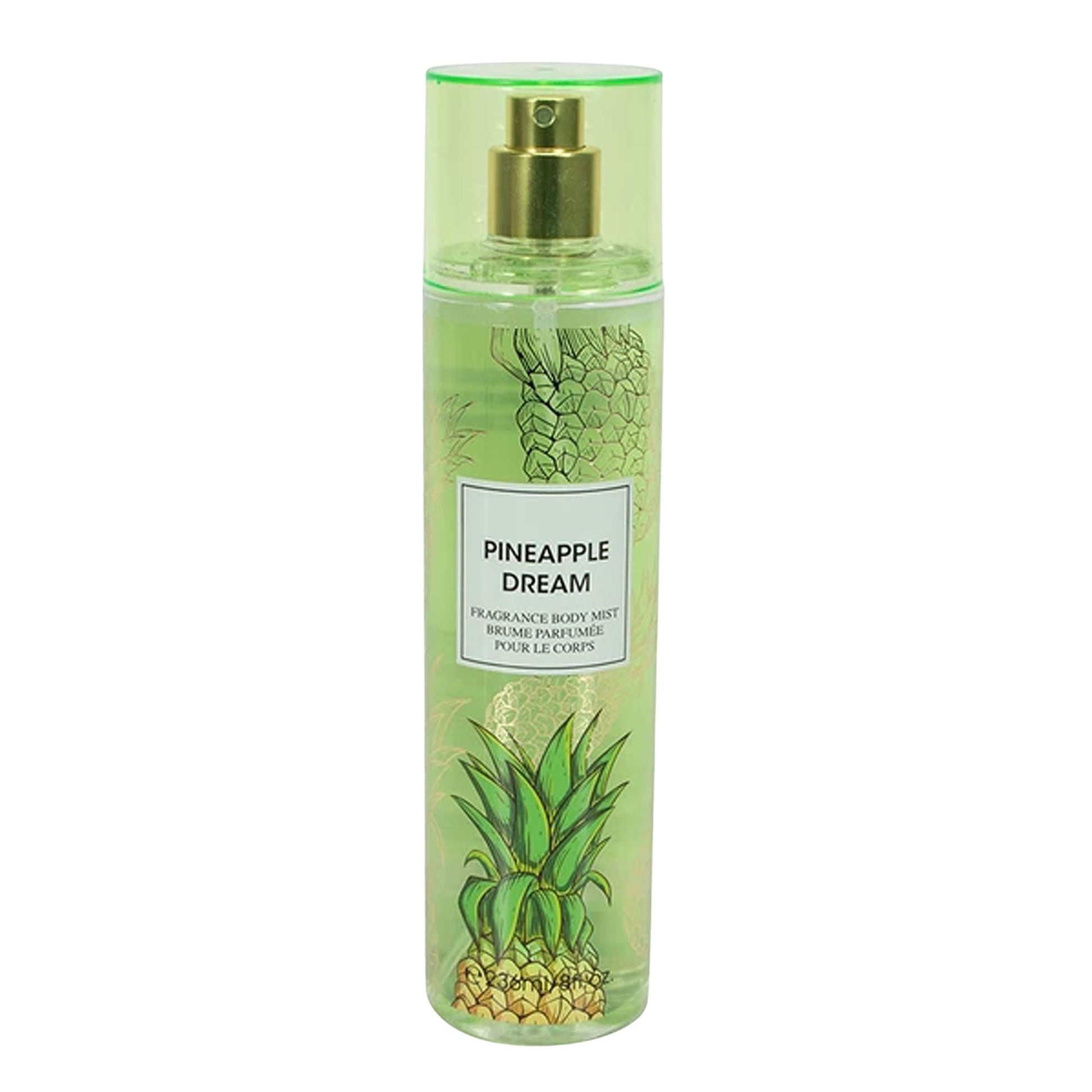 Pineapple Dream Fragrance Women's Body Mist Spray on white background