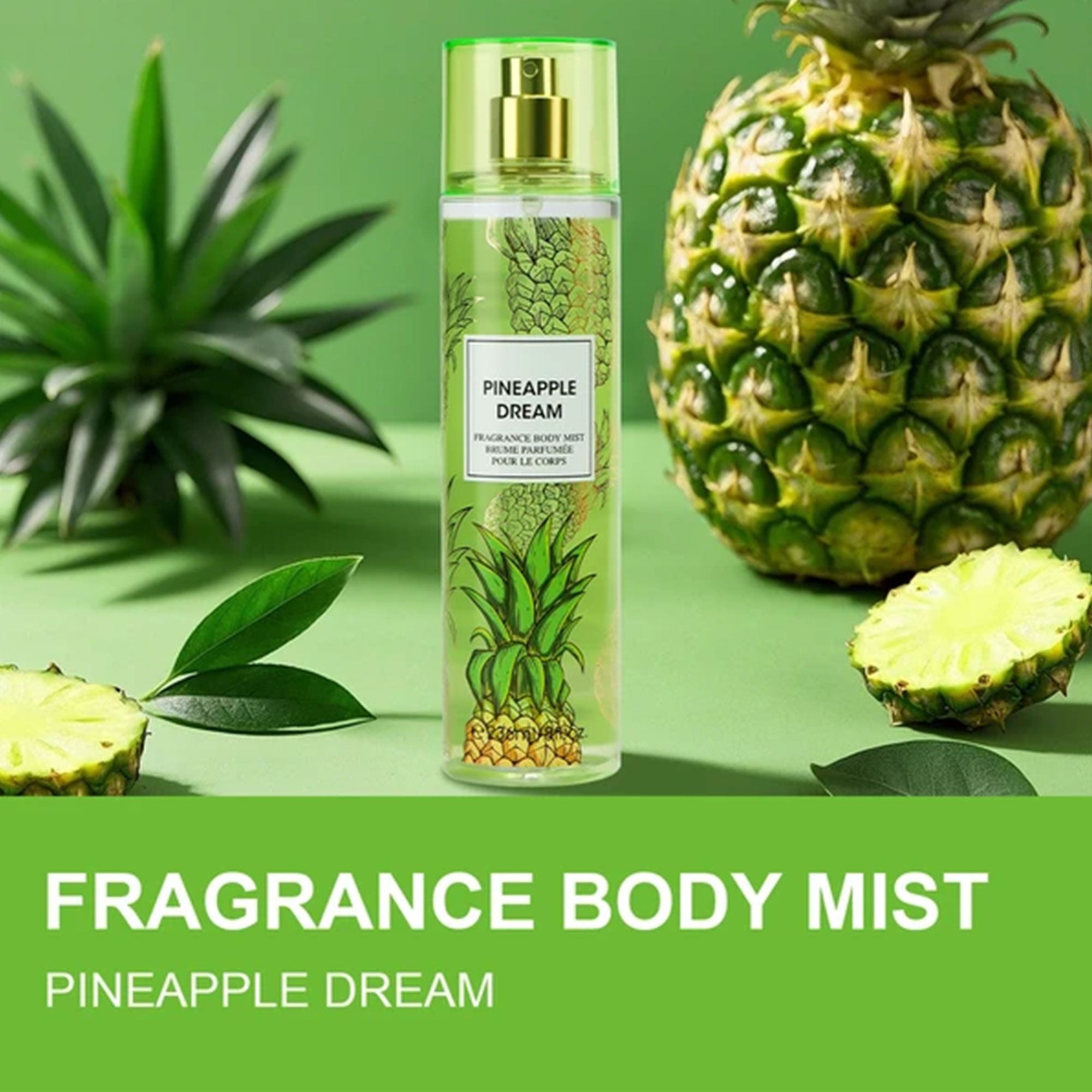 8oz Pineapple Dream Fragrance Women's Body Mist Spray size and feature image